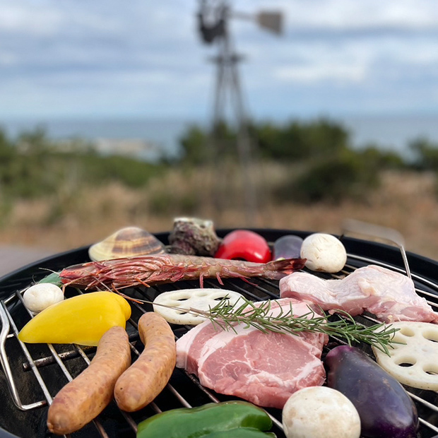 海とグリルセットのお肉や野菜